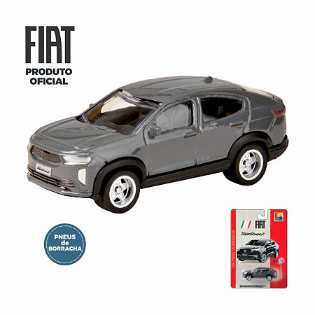 Fiat Fastback cinza CKS - Escala 1/64 - Pneus de Borracha