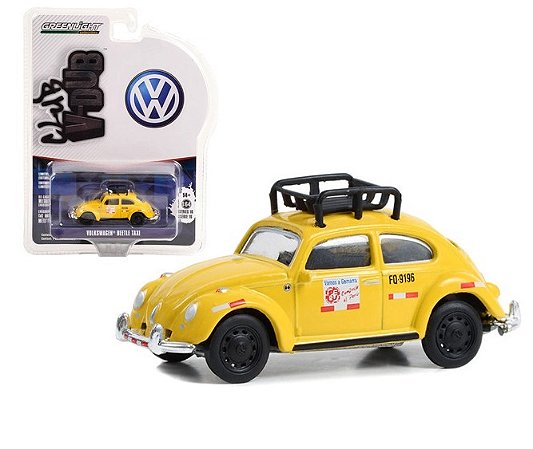 Fusca Taxi do México - de serviço - Greenlight - Escala 1/64 - Metal e pneus de borracha