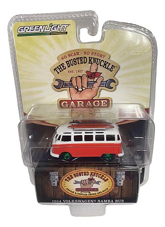CHASE - Kombi Samba Bus c/ pranchas - Greenlight - Escala 1/64 - Metal e pneus de borracha