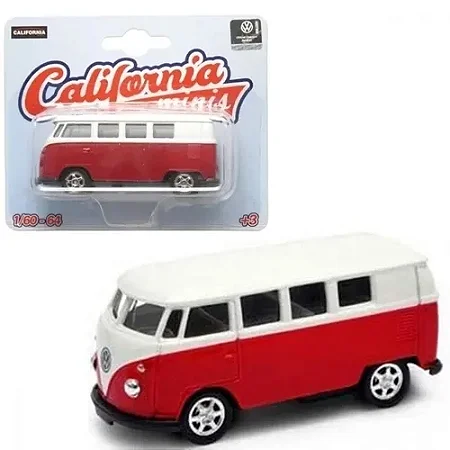 Kombi Corujinha Vermelha - California Minis - Welly - 1/64