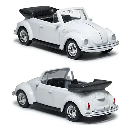 Fusca Branco conversível - California Minis - Welly - 1/64
