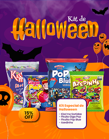Kit Halloween Santa Rita
