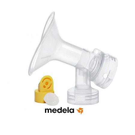 Funil Acoplador Medela Completo com Válvula e Membrana Copa 24mm