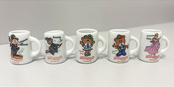 Mini Caneca Imã Personagens - Unidade