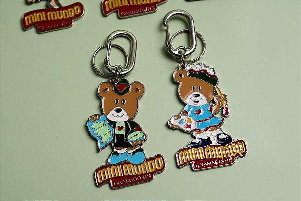 Combo Chaveiros Ursa Ana + Urso Gui