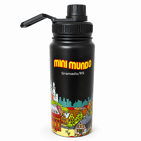 Garrafa Térmica inox Mini Mundo