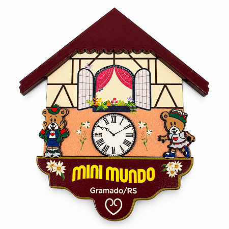 Ímã de MDF Chalé Mini Mundo – Gramado/RS