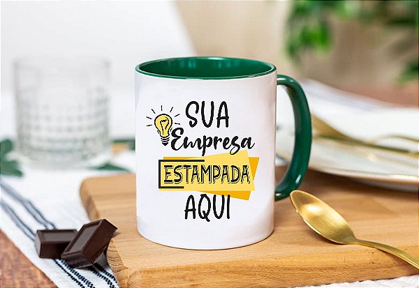 CANECA COM INTERIOR E ALÇA COLORIDA