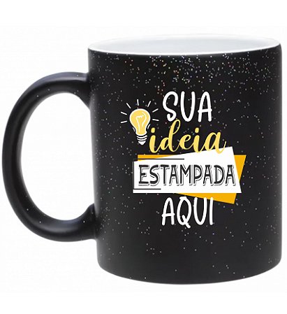 CANECA MÁGICA COM GLITTER