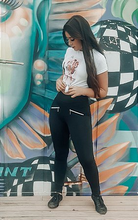 Calça Montaria com ziper - Alexia Gomes