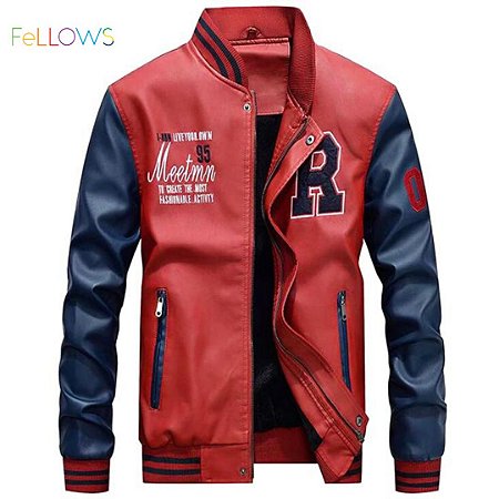 Jaqueta de Couro Colegial