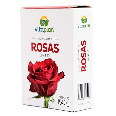 Fertilizante Completo Mineral para Rosas 08-12-10 Vitaplan 150 gr.