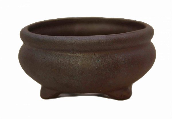 Vaso para Mame e Shito Redondo Terracota Izumi 7 X 3,5 CM (Diâm. X Alt)