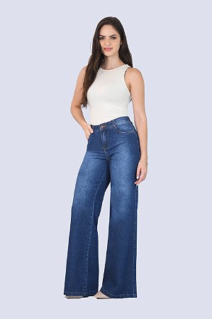 M387 - CALÇA WIDE LEG CIN ALTA #MM# NEW RIMINI