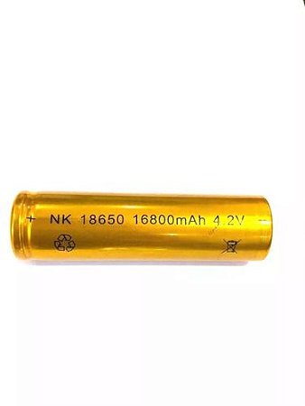 Bateria 3,7v 2600mah(4,2v)li-ion 3fio 18x65mm Hl0271 18650