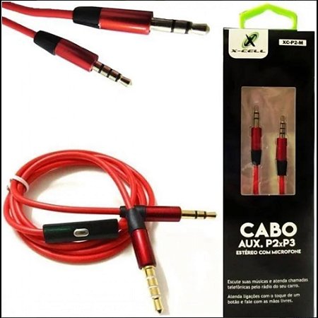 Cabo Audio 1p2st 4c+p2st+mic C/atend 1,5mt Pt Xcel