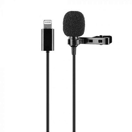 Microfone Lapela Iphone Lightning 1,5mt Pt F25425