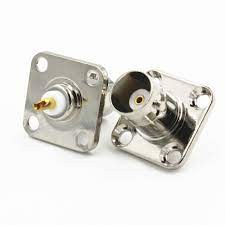 Conector Bnc Femea Painel B.quadrada 4furo