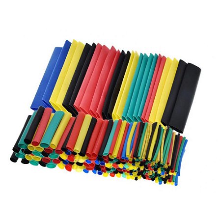 Espaguete(kit)termo Contr 1mm-10mm  Kit 328pc