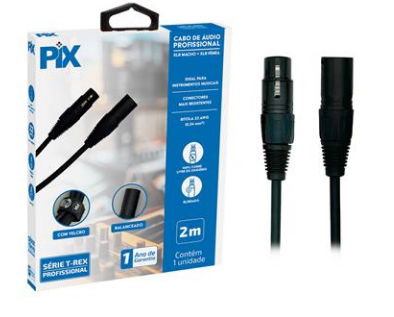 Cabo Audio 1canon-m+canon-f 2mt 6mm Metal Emb