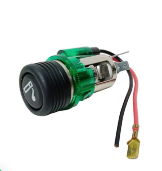Tomada Acende 12v Painel(acender Cigarro)verde F36831bb