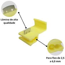 Conector Derivacao 2vias Cabo 2,5-6mm Amarelo F2770bb