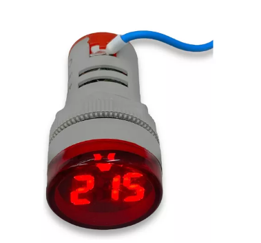 Voltimetro Circular 50v-500vac-100amp Led Vm F22mm
