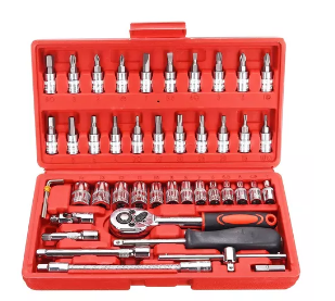 Ferram(g)kit 46pc Soquete+tox+fenda+phs+alen Fnb