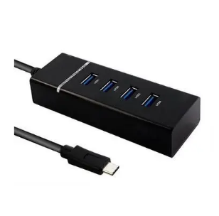 Hub 4porta Usb Tipo C-m+usb 3.0x2 10x3,5x2,5cmt