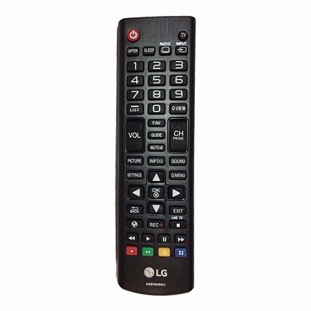 Controle Lg Lcd/led Tv Akb73715613 Aaax2 F5086b