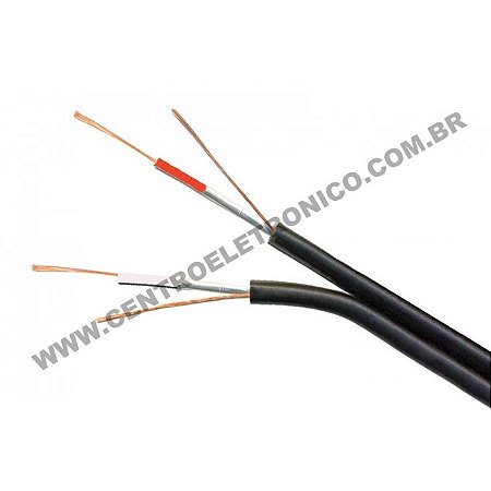 Cabo Philips 2x0,20mm Embor Pt(2x24awg)fmx+