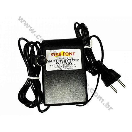 Fonte 9v+16vdc 1a Game Master Sistem