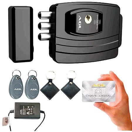 Fechadura Elet Portao Agl Ultra Card Pt