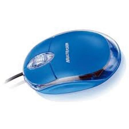 Mouse Usb Optico Multilaser Azul Classic