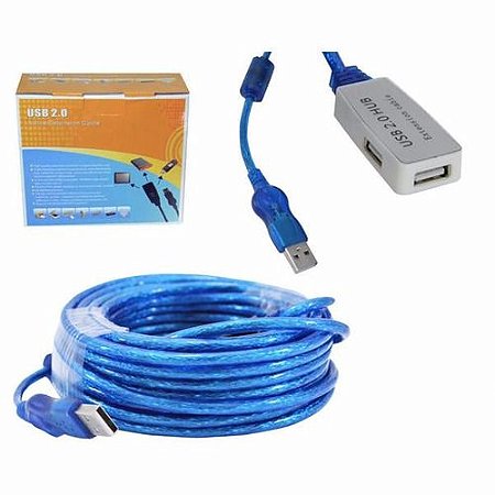 Cabo Usb A-m + A-f 10mt C/chip 2.0 Extensor Fnb