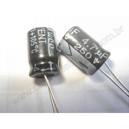 Capacitor Eletrol 4,7mfx250v 8x11