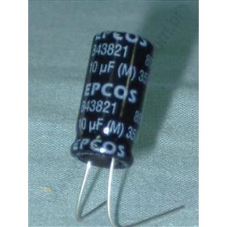 Capacitor Eletrol 10mfx350v 105g 10x16mm