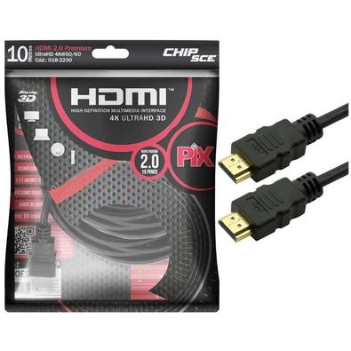 Cabo Video Hdmi X Hdmi 10mt 2.0 4k Pt F11728bb