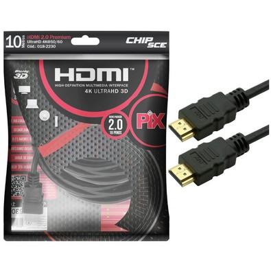 Cabo Video Hdmi X Hdmi 10mt 2.0 4k C/fil F11728/f5086