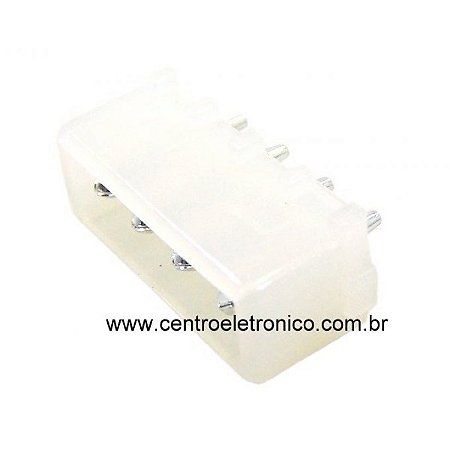 Conector Macho 4vias P/pci 180graus 2,54mm