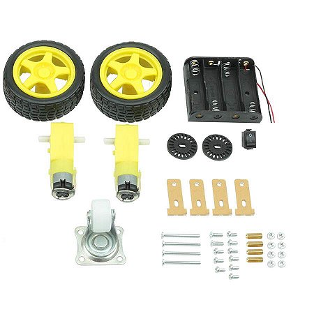 Kit Robotica Chassi Acrilico 2rodas 2wd F1650b