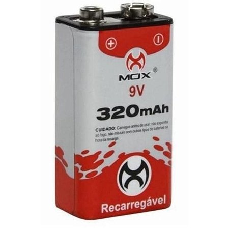 Bateria 9v Recarr Nimh 320mah Moxf7875+c