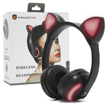 Fone(g)st Headphone Bluetooth Gato/rosa/br