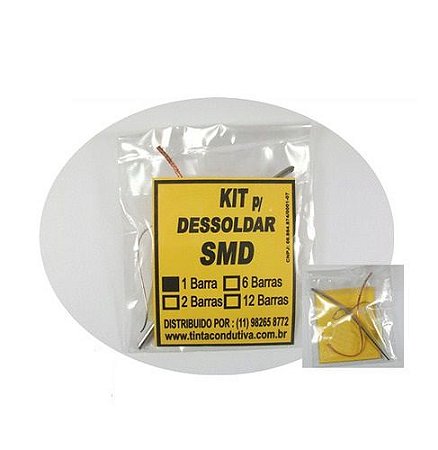 Desoldador Smd Kit 1barra+fluxo+mal 3ml