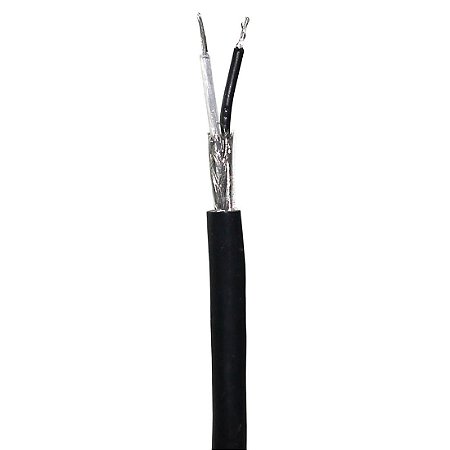 Cabo Mic 2x22awg Preto Trancado Cristal Mxb