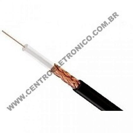 Cabo 50r Rgc58 85% Conduti Rigido Preto Com Branco