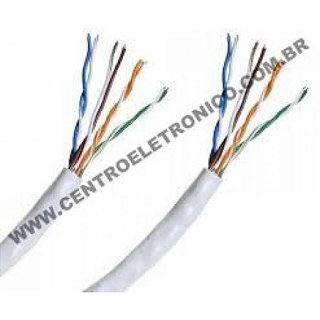 Cabo Multilan Cat5e Branco Mega