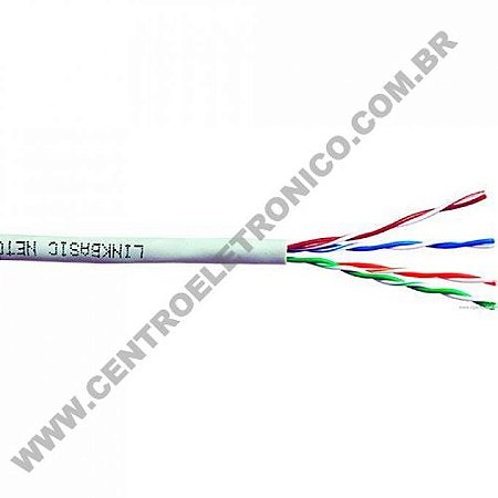 Cabo Tel Cci 4par 50awg Flexivel Cinza Mega