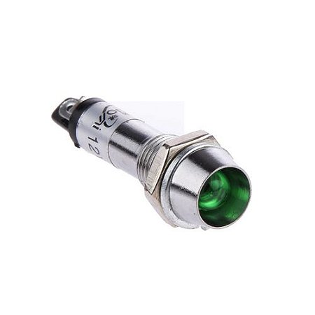 Lampada 24vdc Led Verde Crom+porca Idl