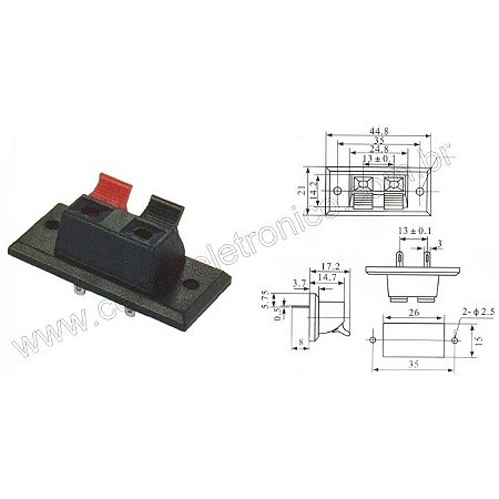 Borne Cx Acustica Pt/vm( Coringa